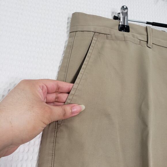 GAP Chino Khaki Pants 36x27 Mens Brown Straight Leg Relaxed Flat Front Cotton - Picture 11 of 16